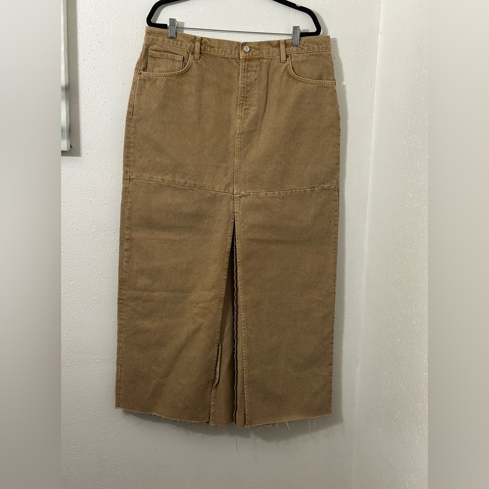 Reformation jeans Razz Denim Maxi skirt size 31